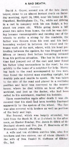 A Sad death